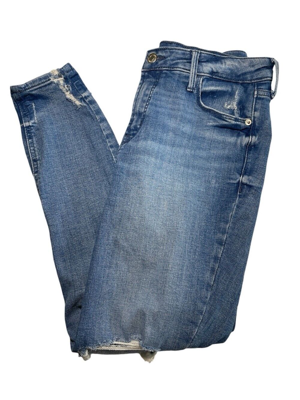 Old Navy High Rise Rockstar Super Skinny Size 6 Womens Blue Denim Jeans